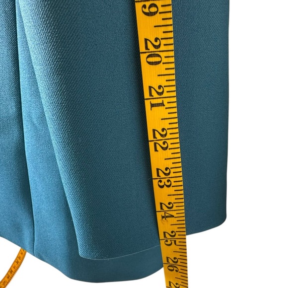 Bend Over Levi Strauss & Co Women's Size 18 W Teal Blazer 1 Button Vintage - Picture 9 of 11